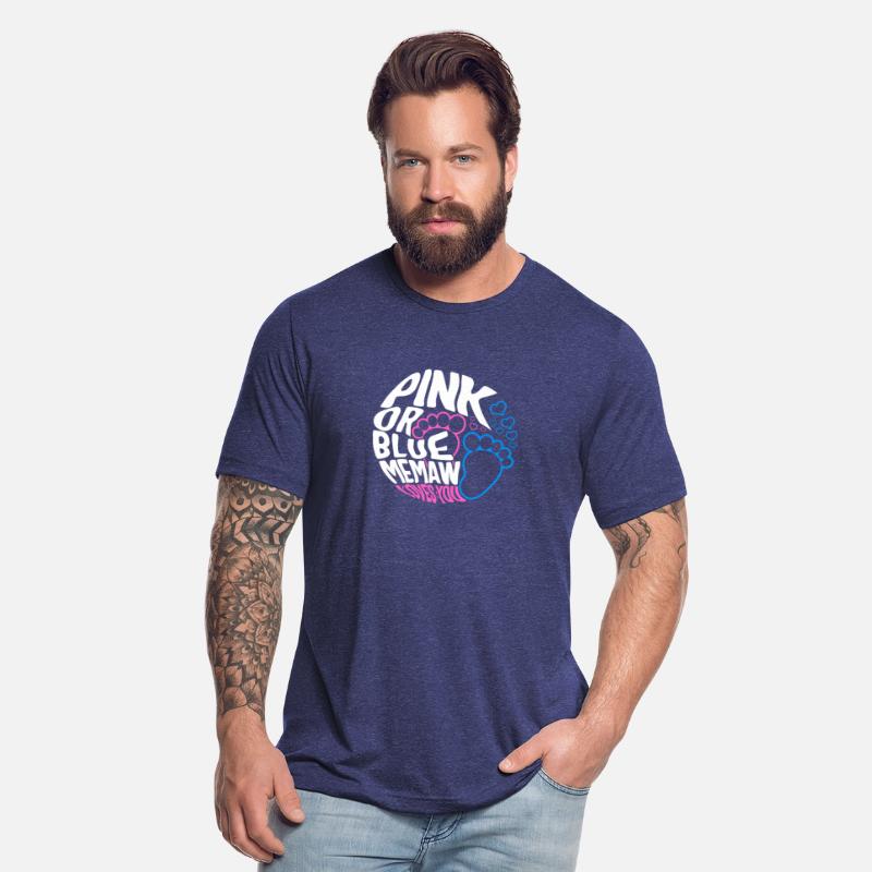 Memaw Shirt, Pink Or Blue Memaw Loves You Baby