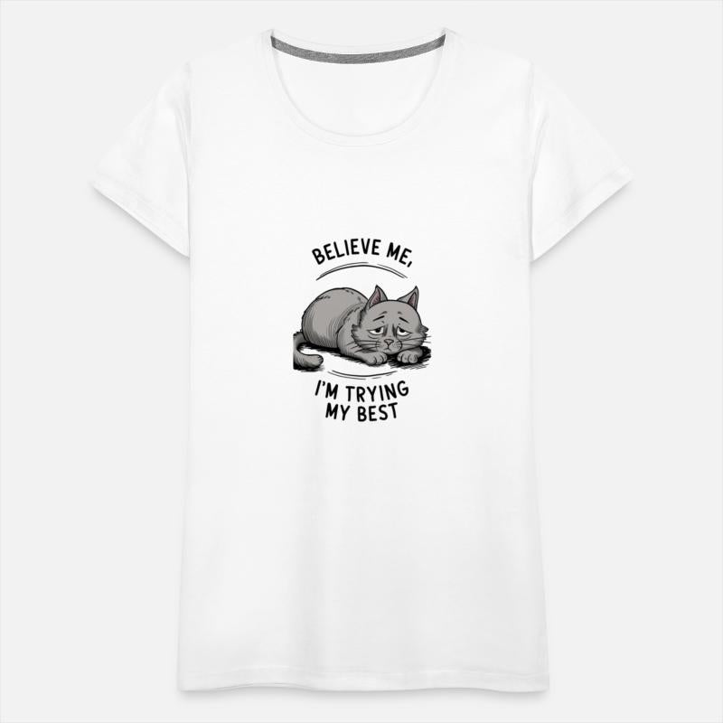 message reads BELIEVE ME while below I M TRYING M