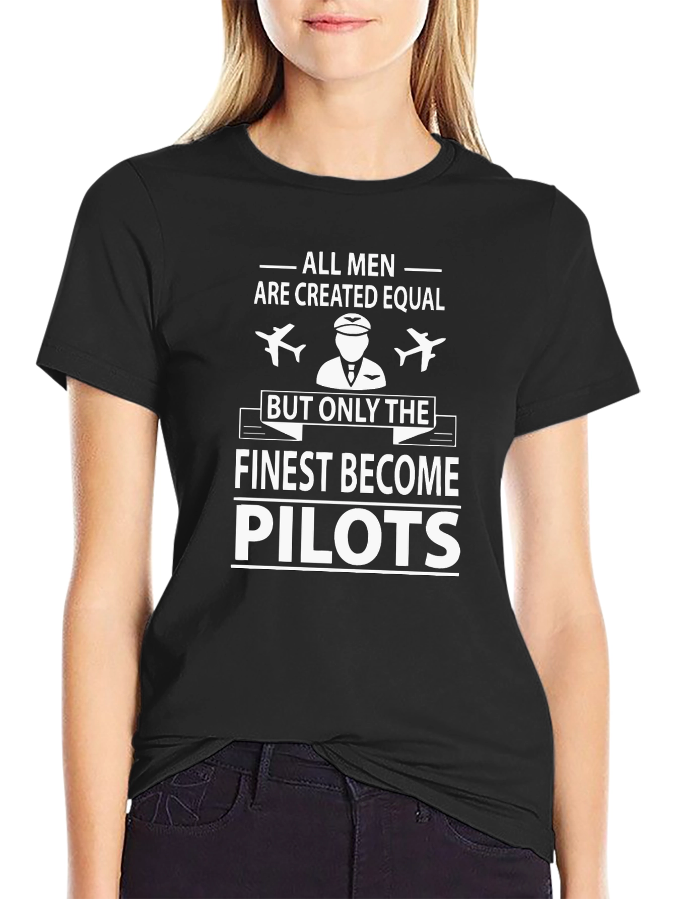 Finest Pilots Graphic Tee - Aviation Enthusiast Shirt