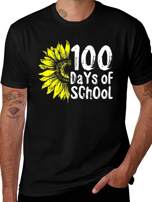 100 Days of School Sunflower T-Shirt