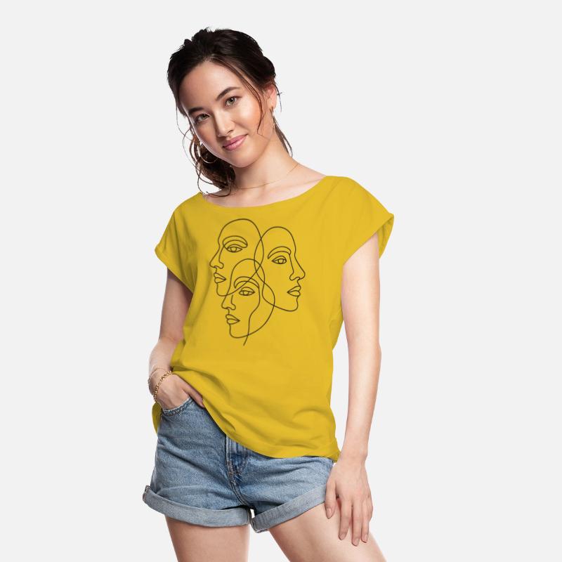 Minimalist Line Art Female Faces