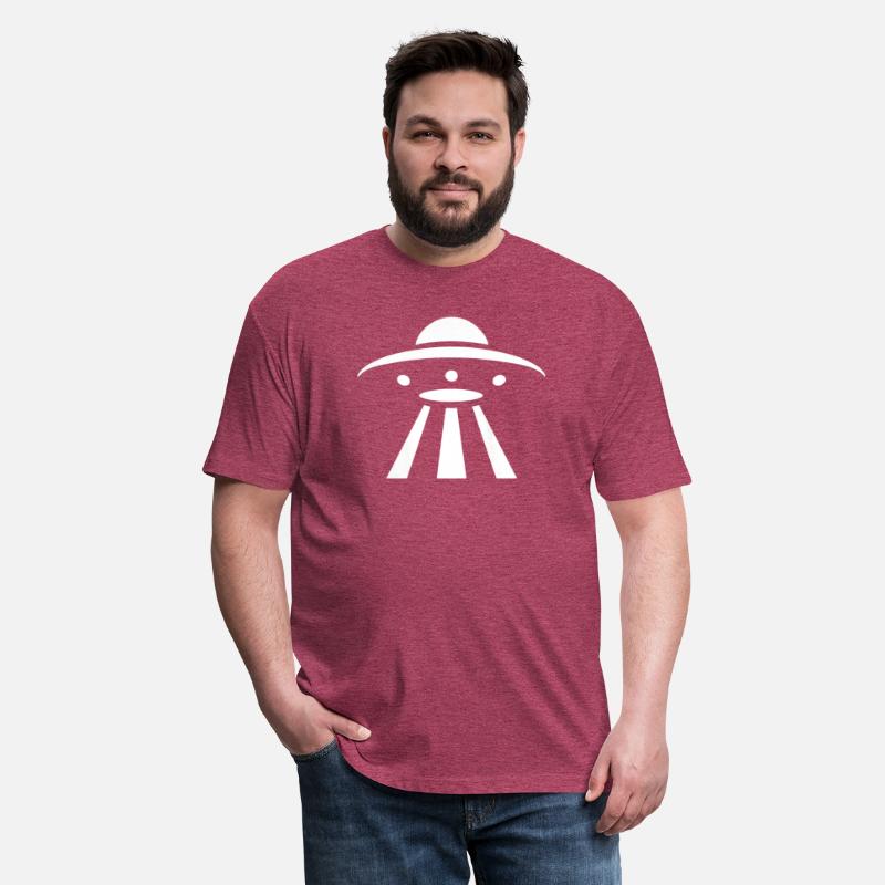 Minimalistic UFO alien flying saucer silhouette