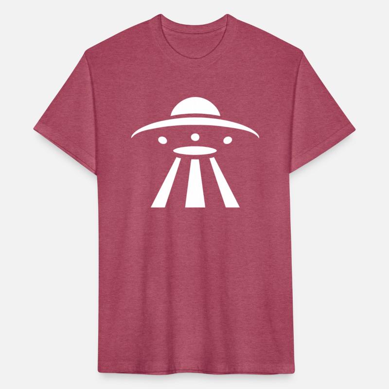 Minimalistic UFO alien flying saucer silhouette