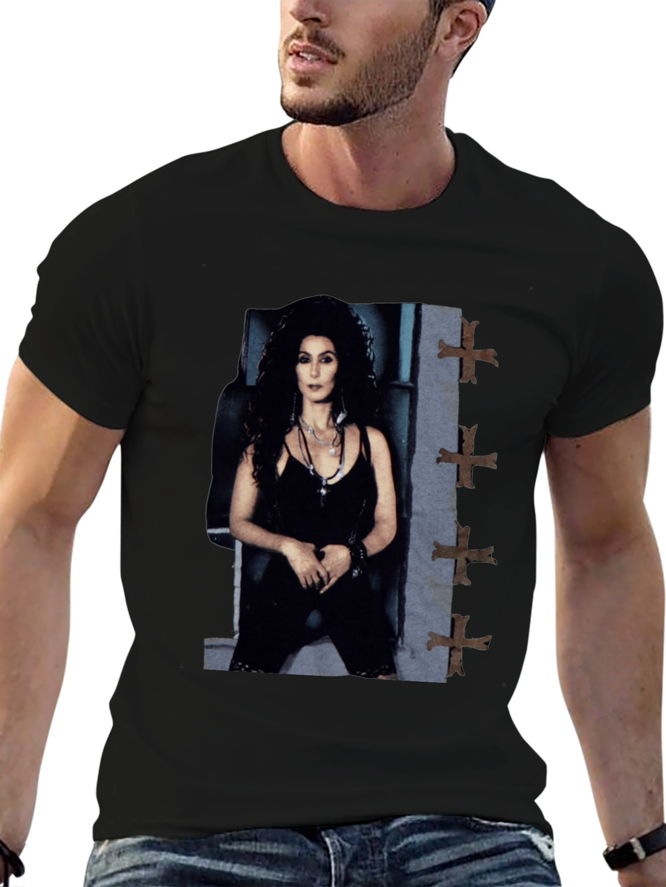 Cher T-Shirt - Classic Black Outfit