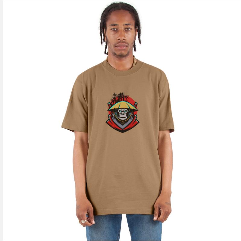 monkey samurai and bamboo sticks