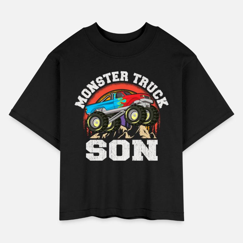Monster Truck Son Matching Family Monster Truck