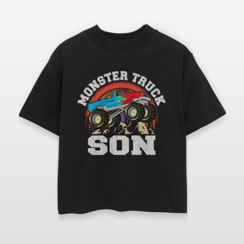 Monster Truck Son Matching Family Monster Truck