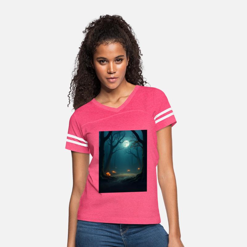 Moonlit Forest Arena – Dark Fantasy Battle T-Shirt