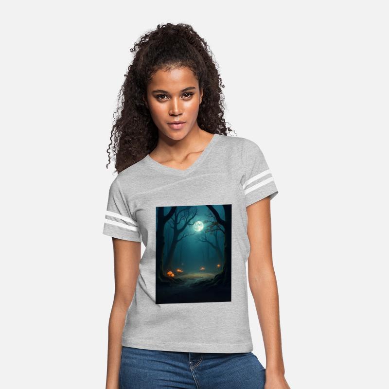 Moonlit Forest Arena – Dark Fantasy Battle T-Shirt