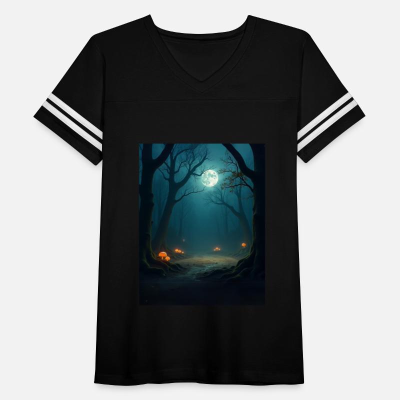 Moonlit Forest Arena – Dark Fantasy Battle T-Shirt