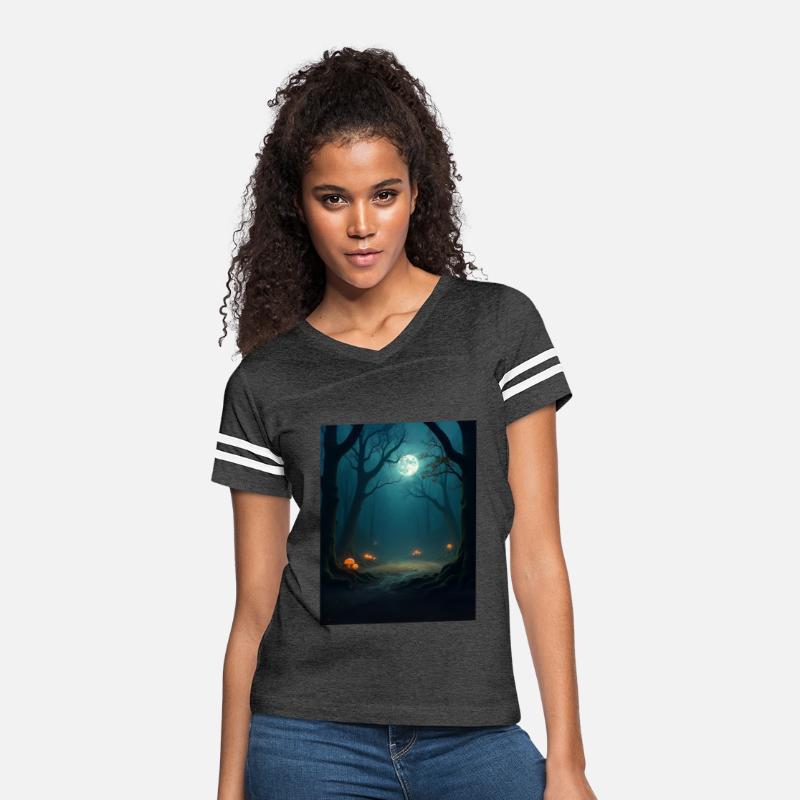 Moonlit Forest Arena – Dark Fantasy Battle T-Shirt