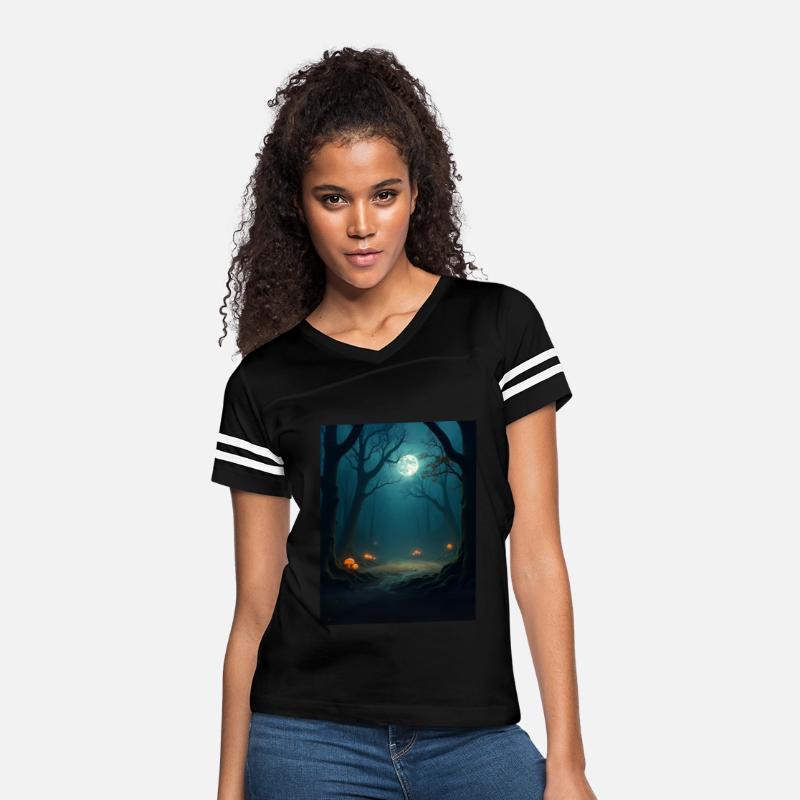Moonlit Forest Arena – Dark Fantasy Battle T-Shirt