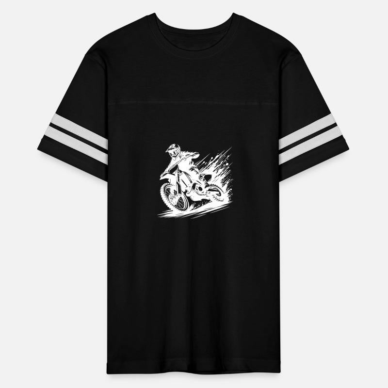 Motocross Rider In The Mud Illustration Drawing