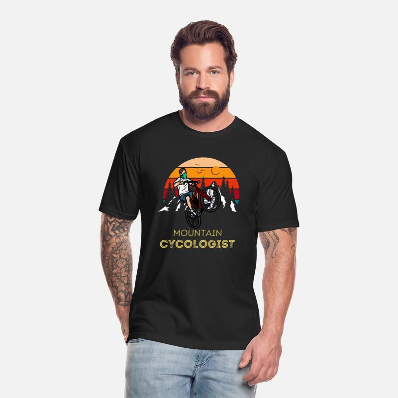 Mountain Cycologist Retro Sunset Cycling