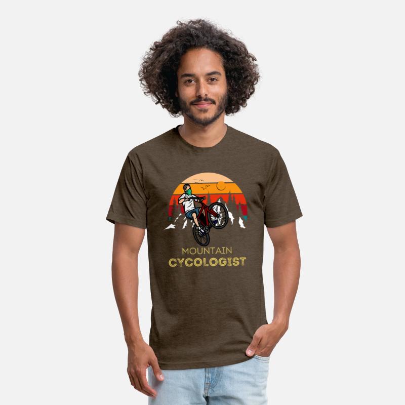 Mountain Cycologist Retro Sunset Cycling