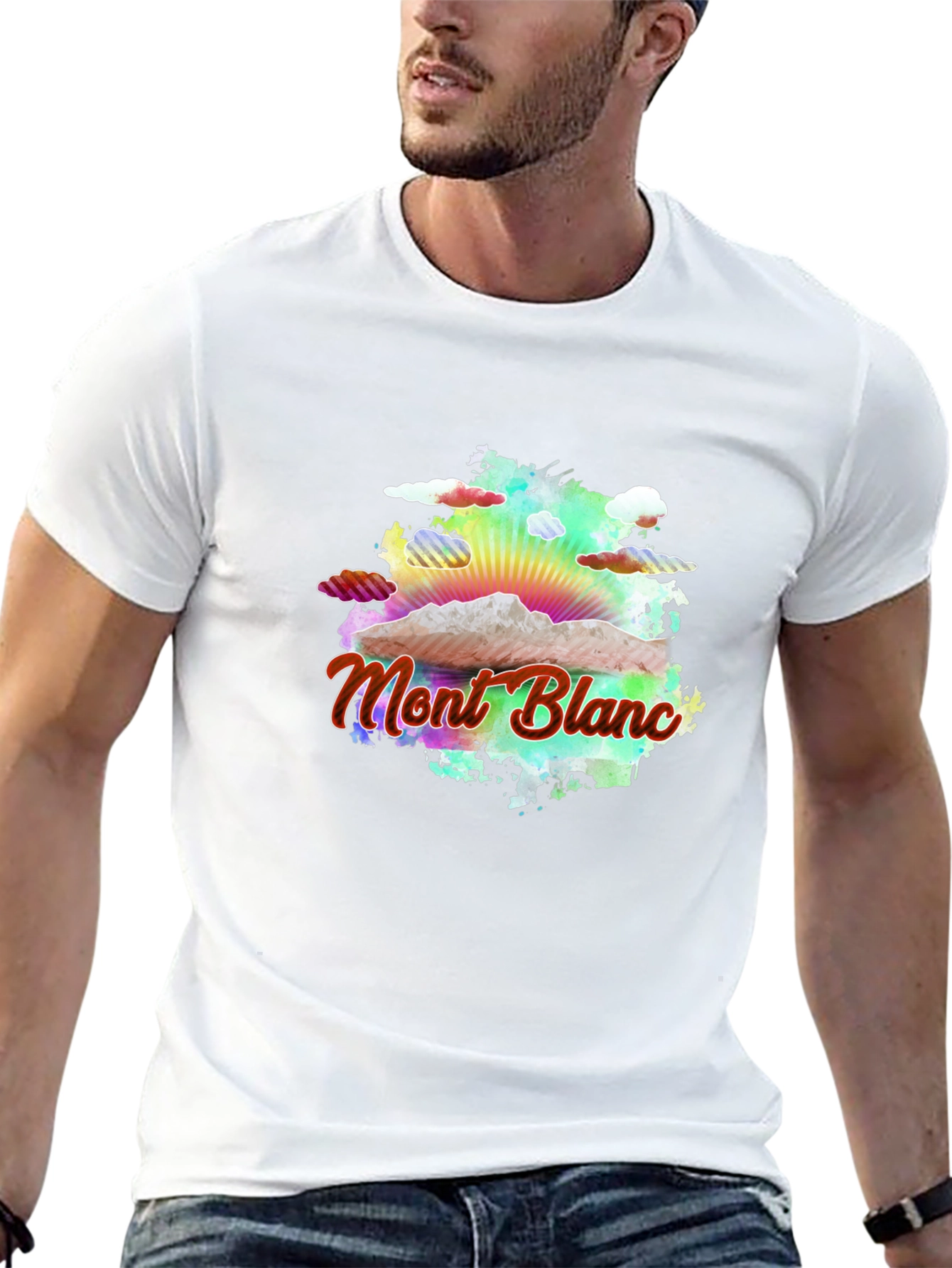 Mont Blanc Graphic T-Shirt - Soft Black Cotton Tee