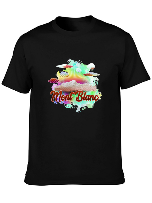 Mont Blanc Graphic T-Shirt - Soft Black Cotton Tee