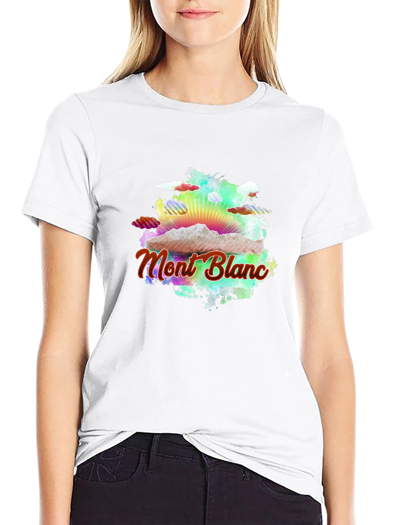 Mont Blanc Graphic T-Shirt - Soft Black Cotton Tee