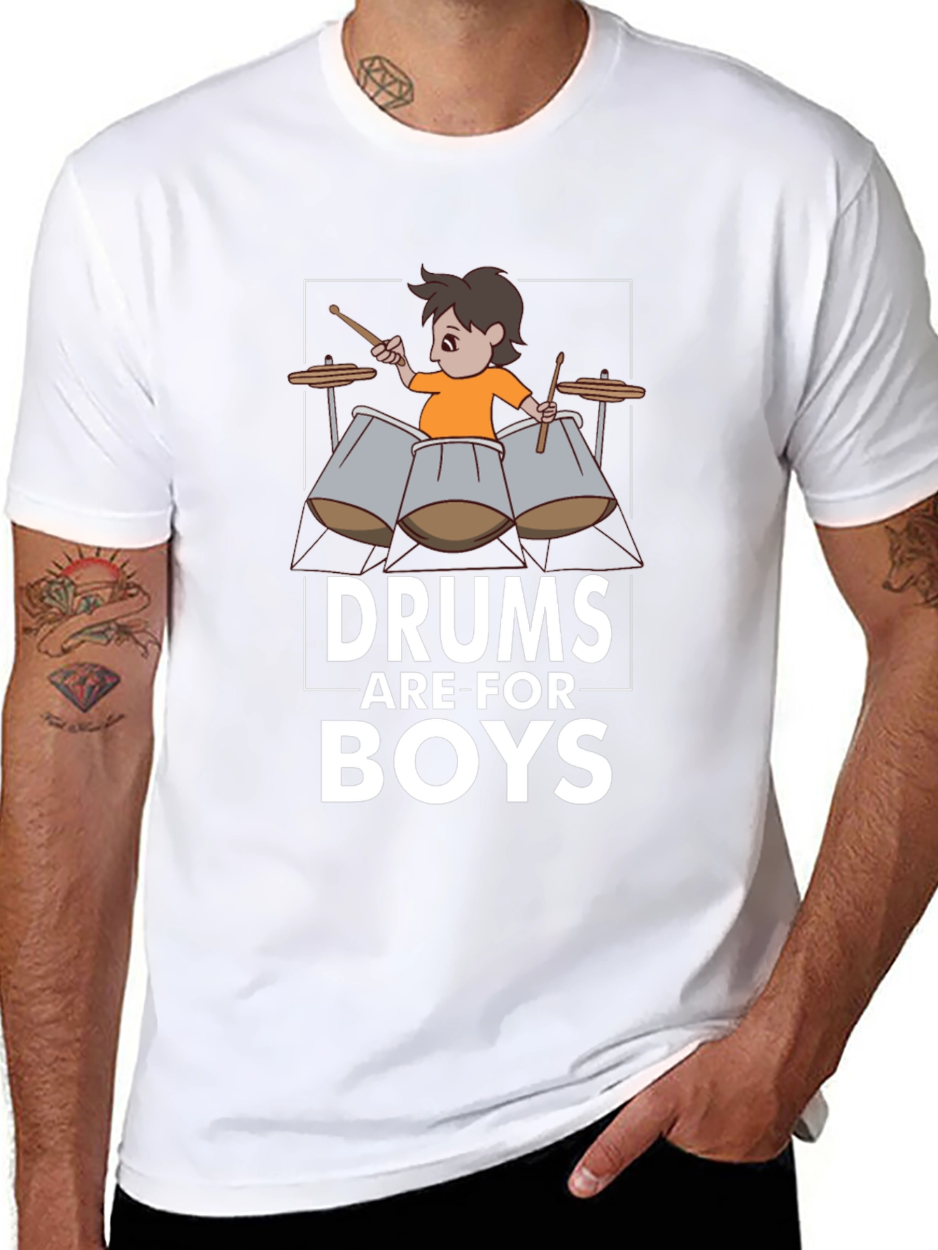 Drums Are For Boys T-Shirt