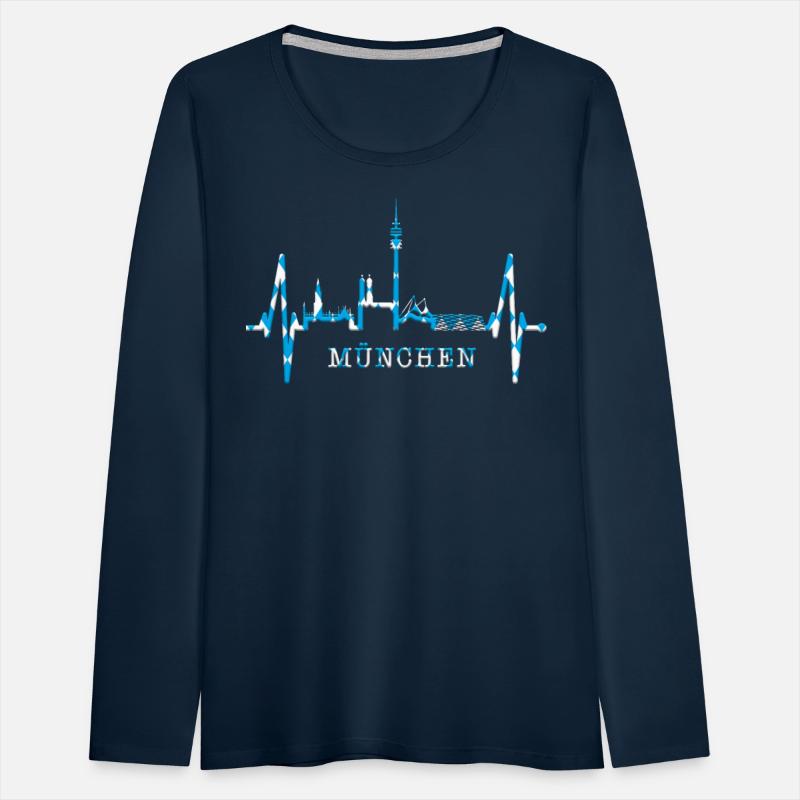 Munich Skyline Heartbeat Bavarian Oktoberfest Gift