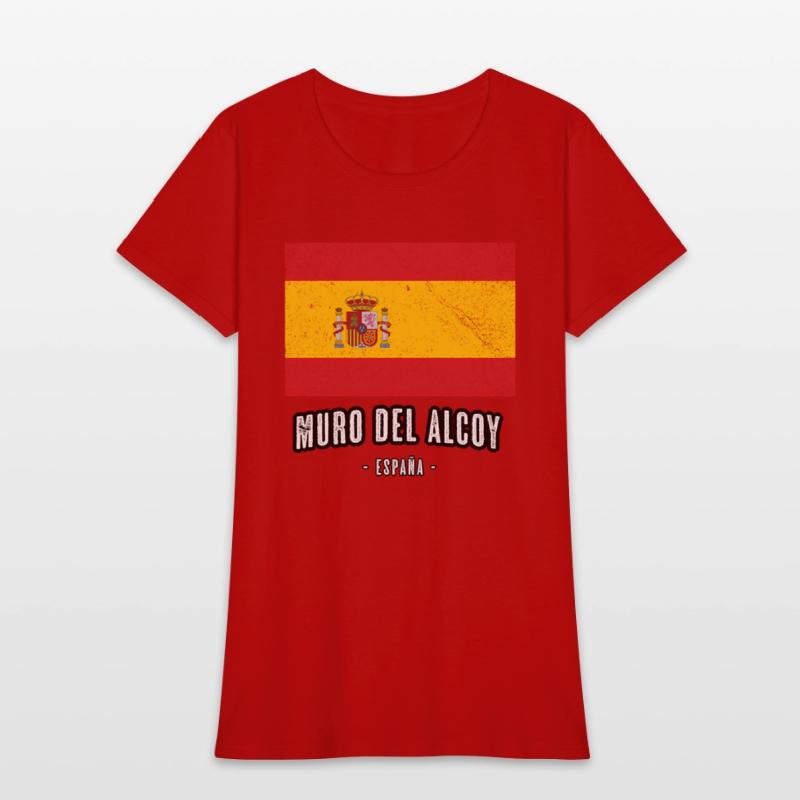 Muro Del Alcoy Spain Es Flag City Bandera Ropa