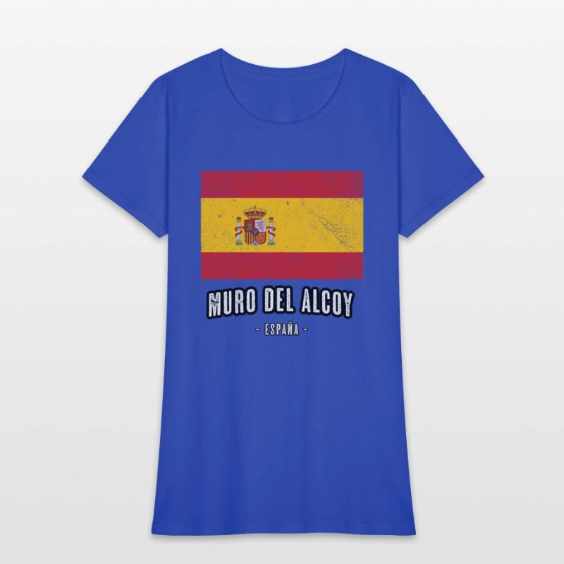 Muro Del Alcoy Spain Es Flag City Bandera Ropa