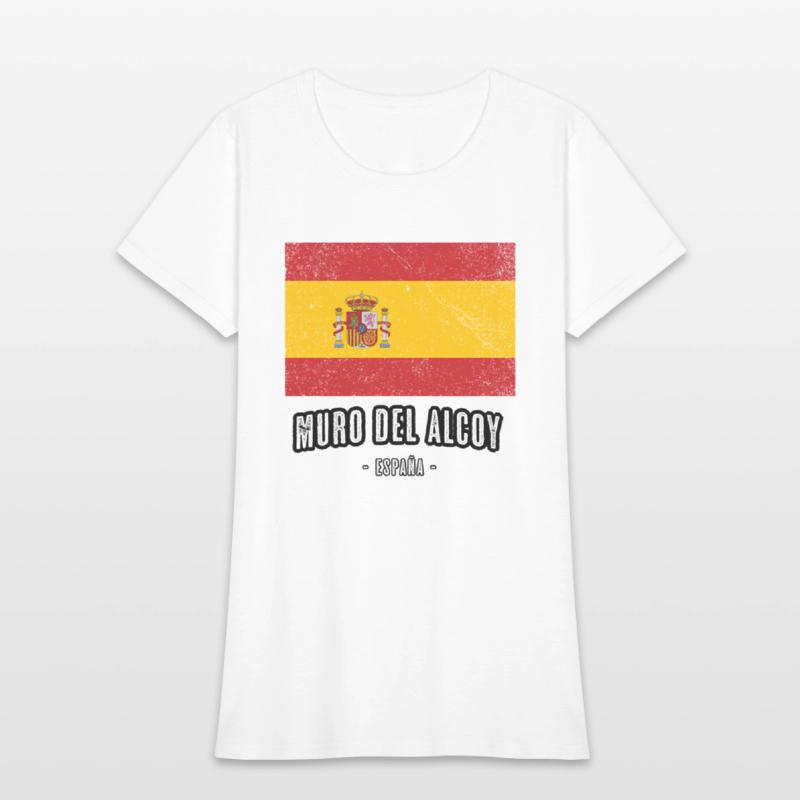 Muro Del Alcoy Spain Es Flag City Bandera Ropa