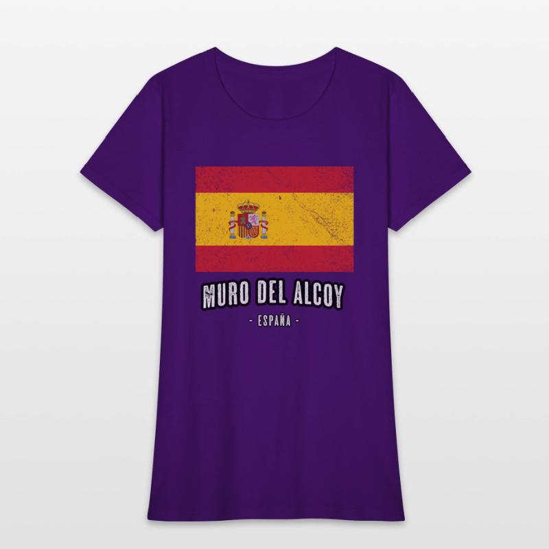 Muro Del Alcoy Spain Es Flag City Bandera Ropa