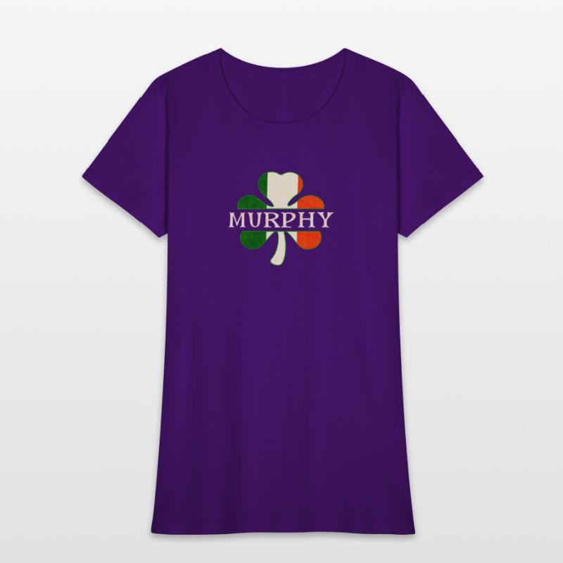 Murphy Irish Surname Ireland Flag Shamrock