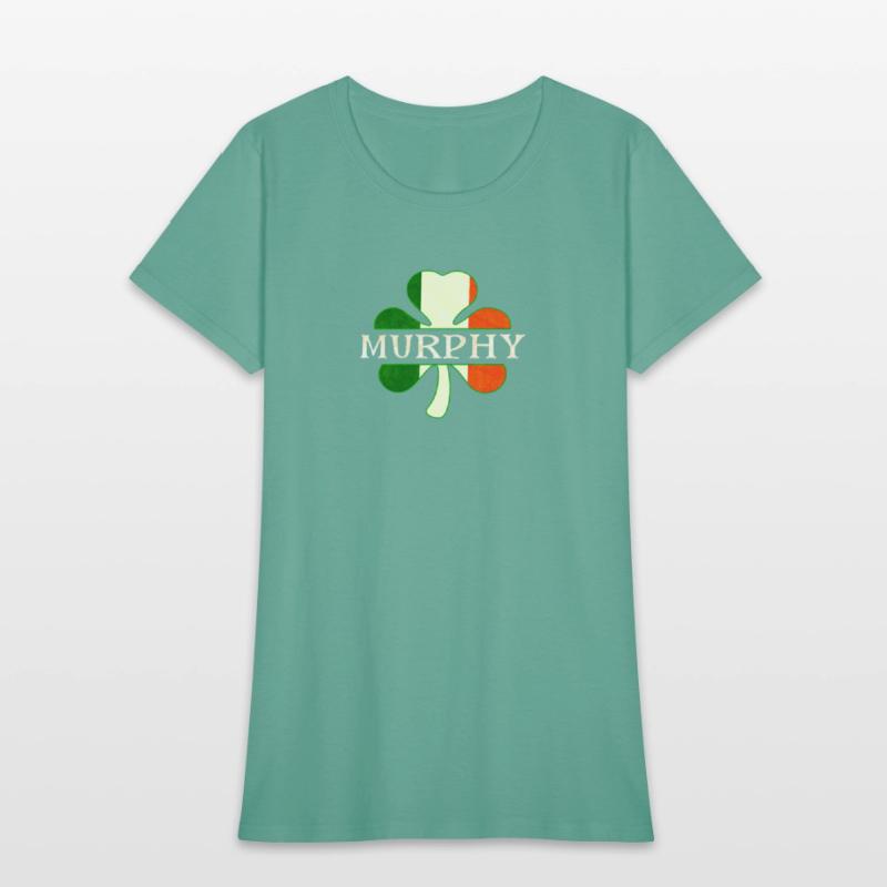 Murphy Irish Surname Ireland Flag Shamrock