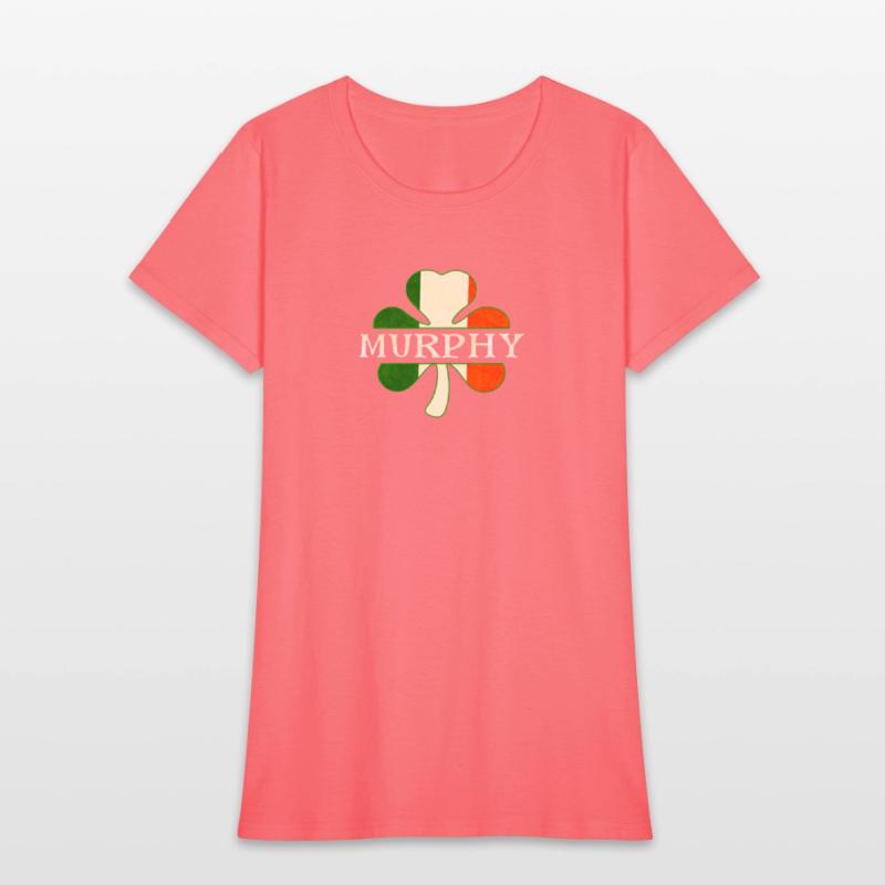 Murphy Irish Surname Ireland Flag Shamrock