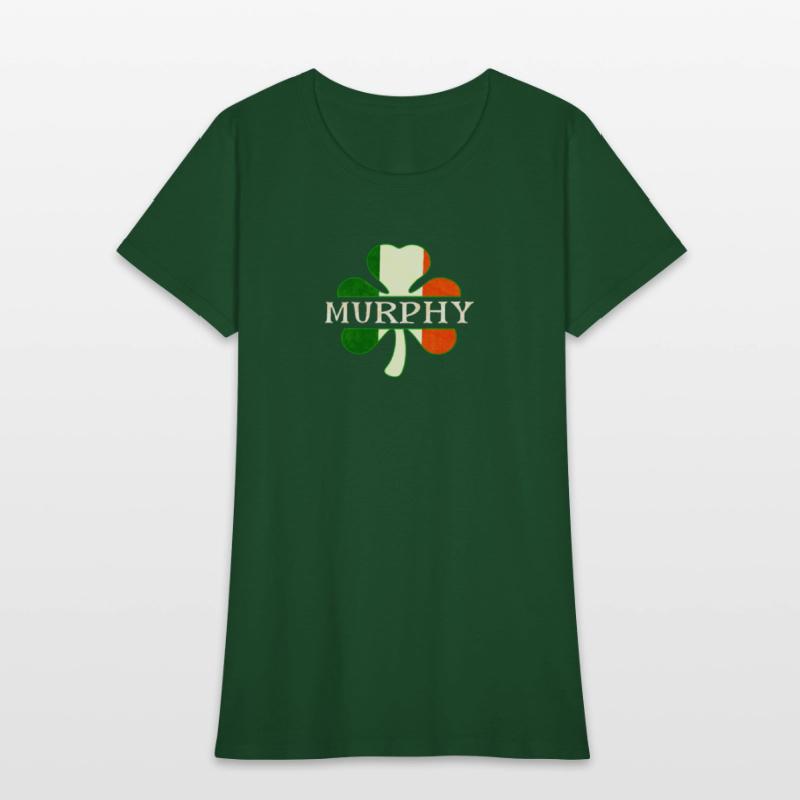 Murphy Irish Surname Ireland Flag Shamrock