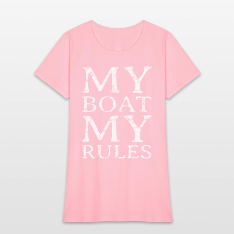 My Boat my Rules (Vintage White) Boating & Sailing