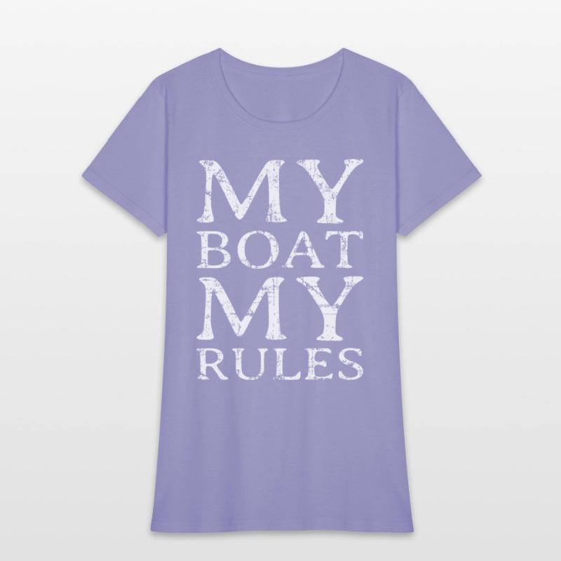 My Boat my Rules (Vintage White) Boating & Sailing