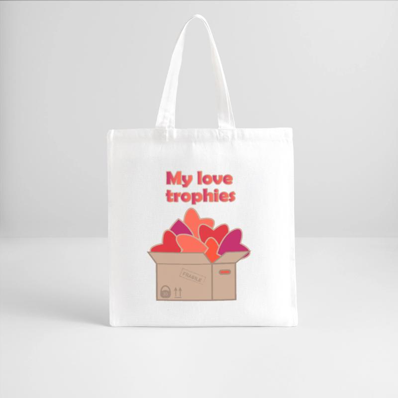 My love trophies in box full of hearts