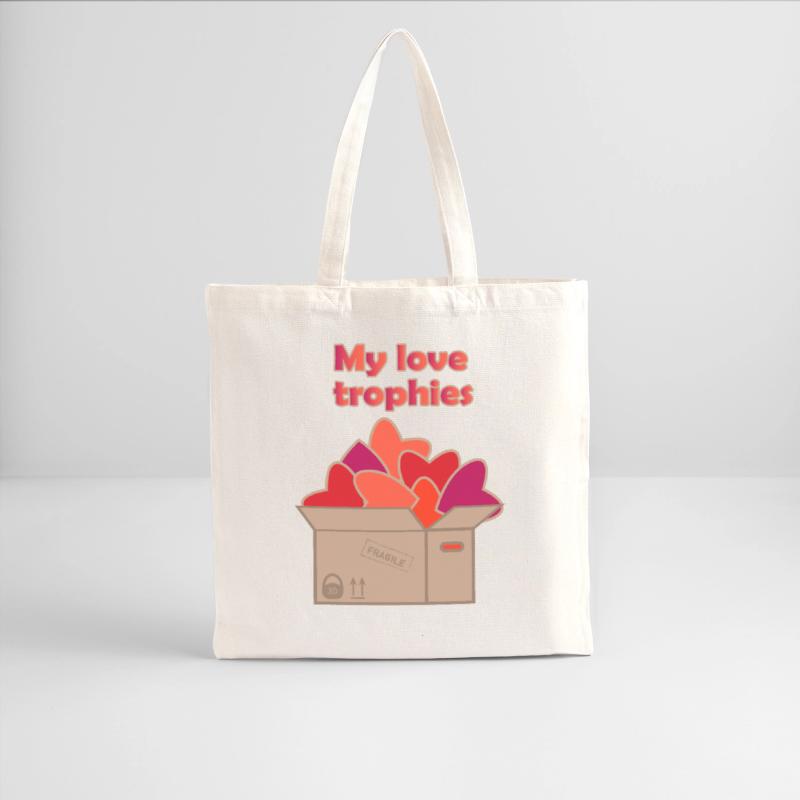 My love trophies in box full of hearts