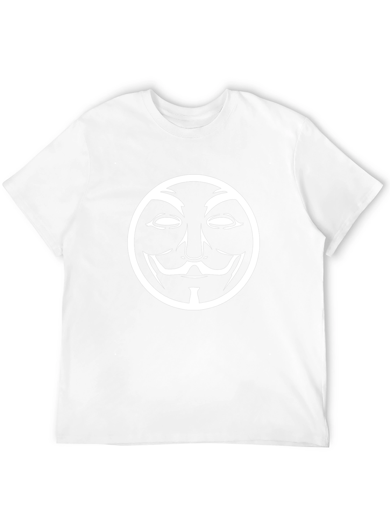 Anonymous Mask Graphic Black T-Shirt