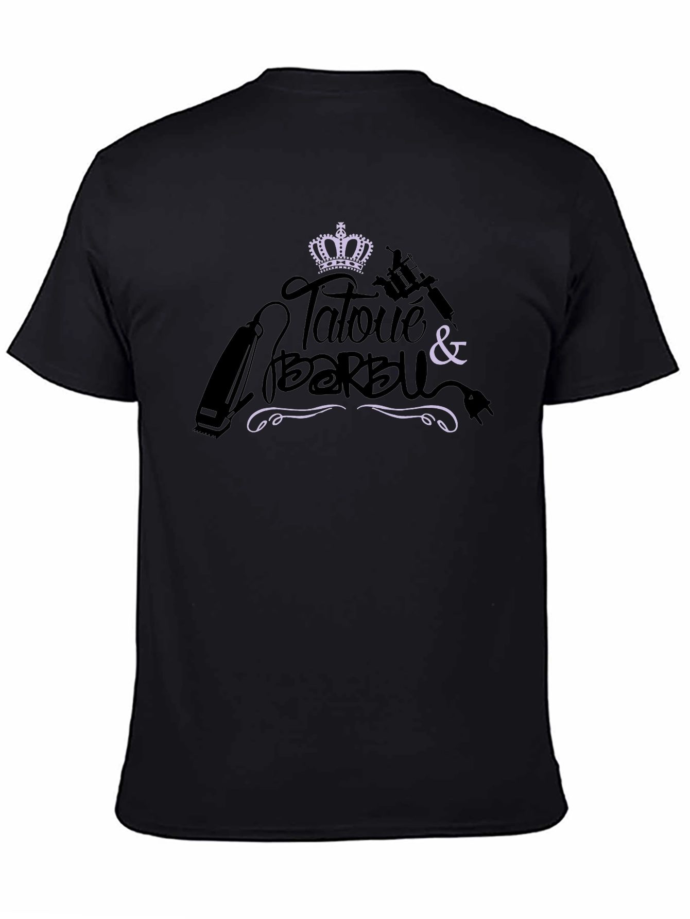 Tattooed & Bearded Crown Graphic Tee