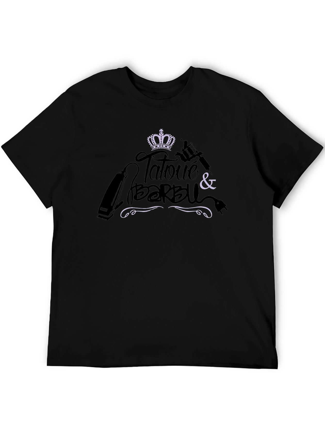 Tattooed & Bearded Crown Graphic Tee