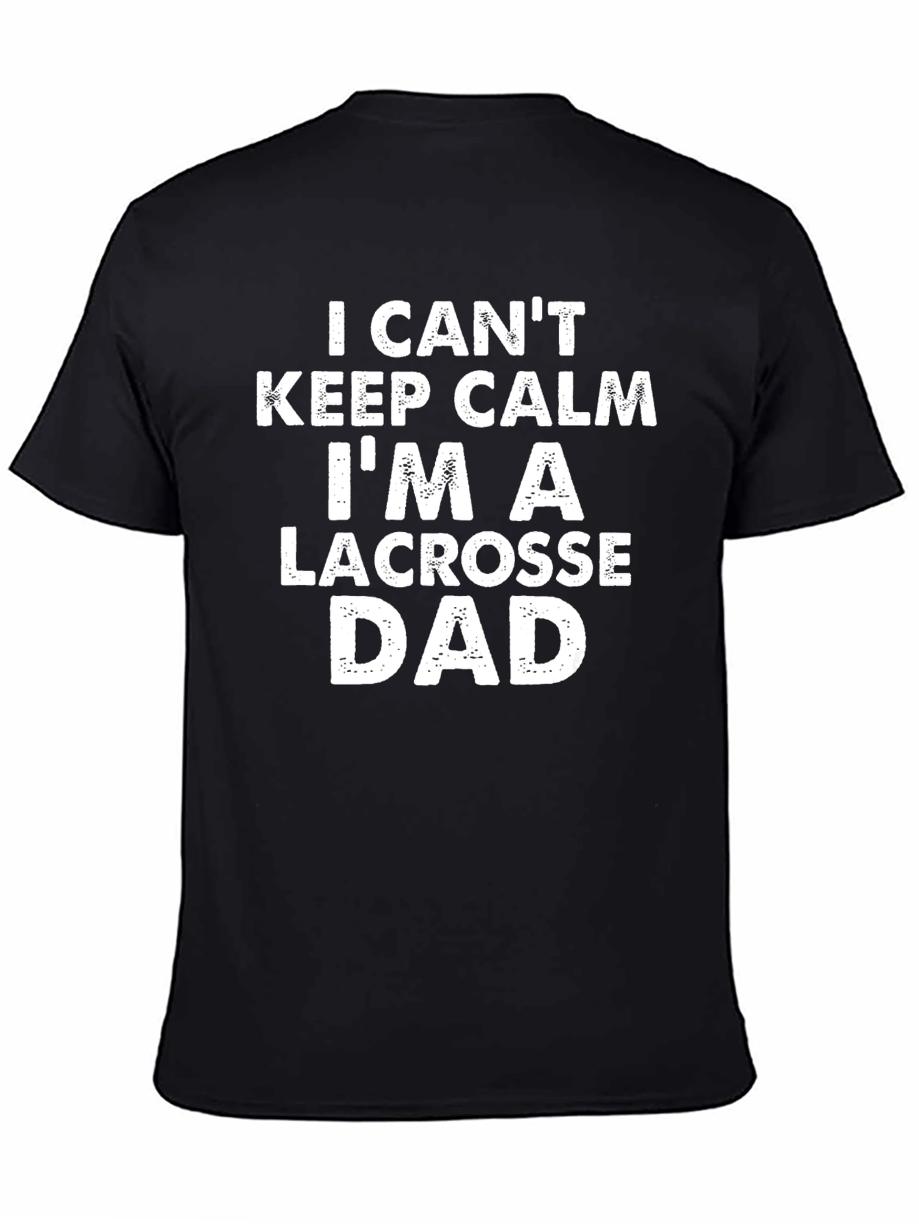 Lacrosse Dad T-Shirt - Keep Calm Design