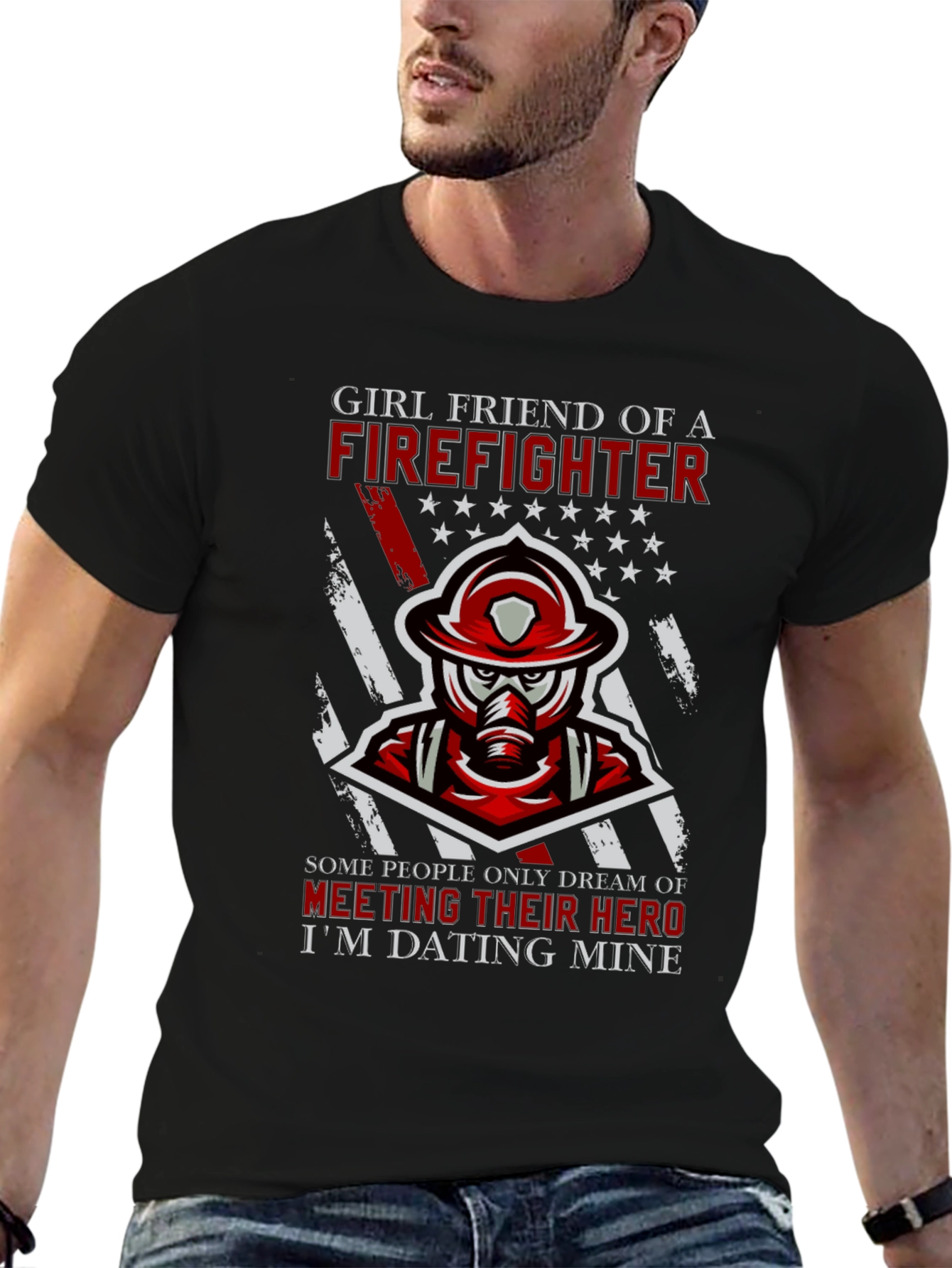Firefighter Girlfriend T-Shirt - Heros Partner Tee