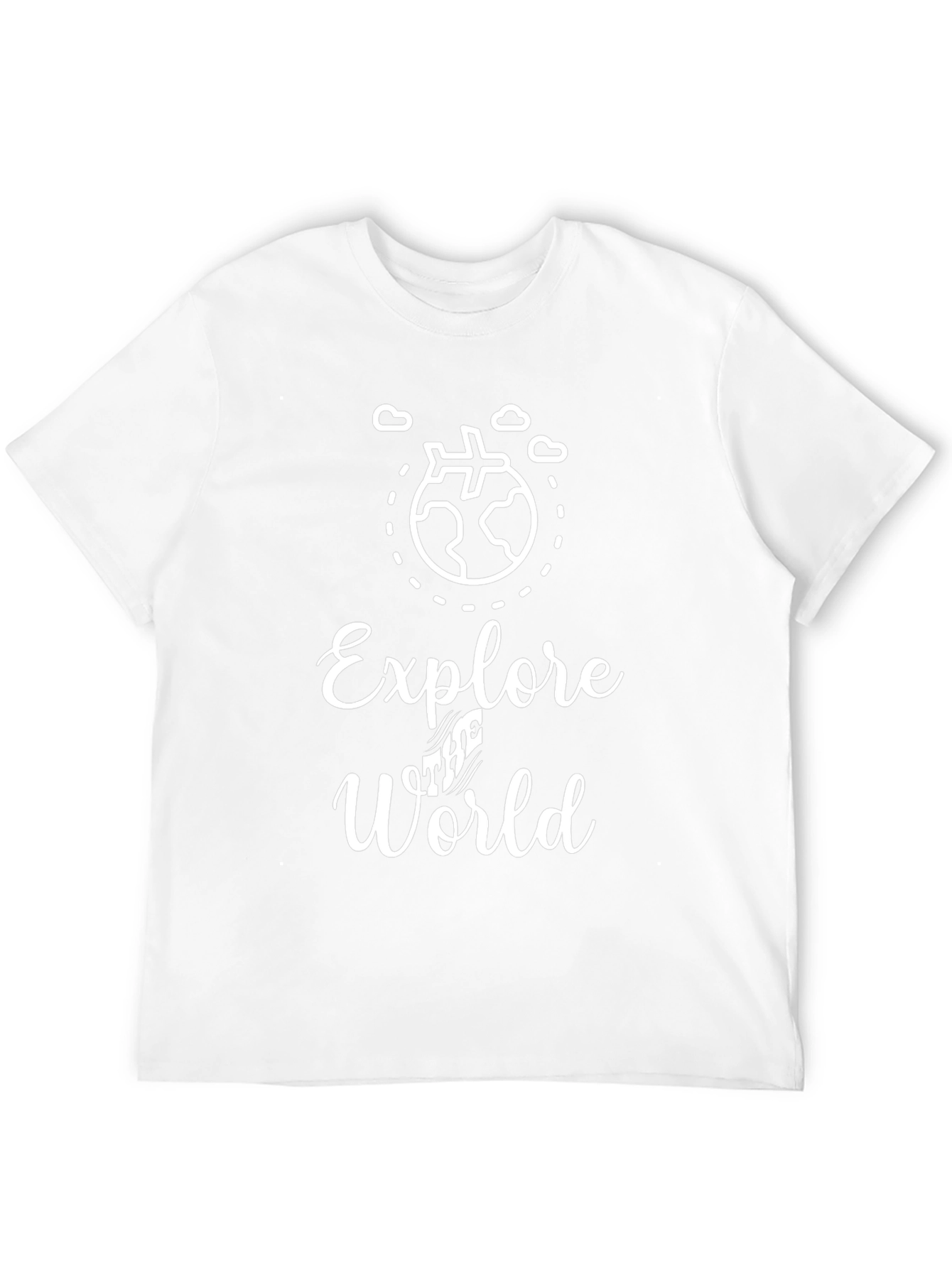 Explore the World Black Graphic T-Shirt