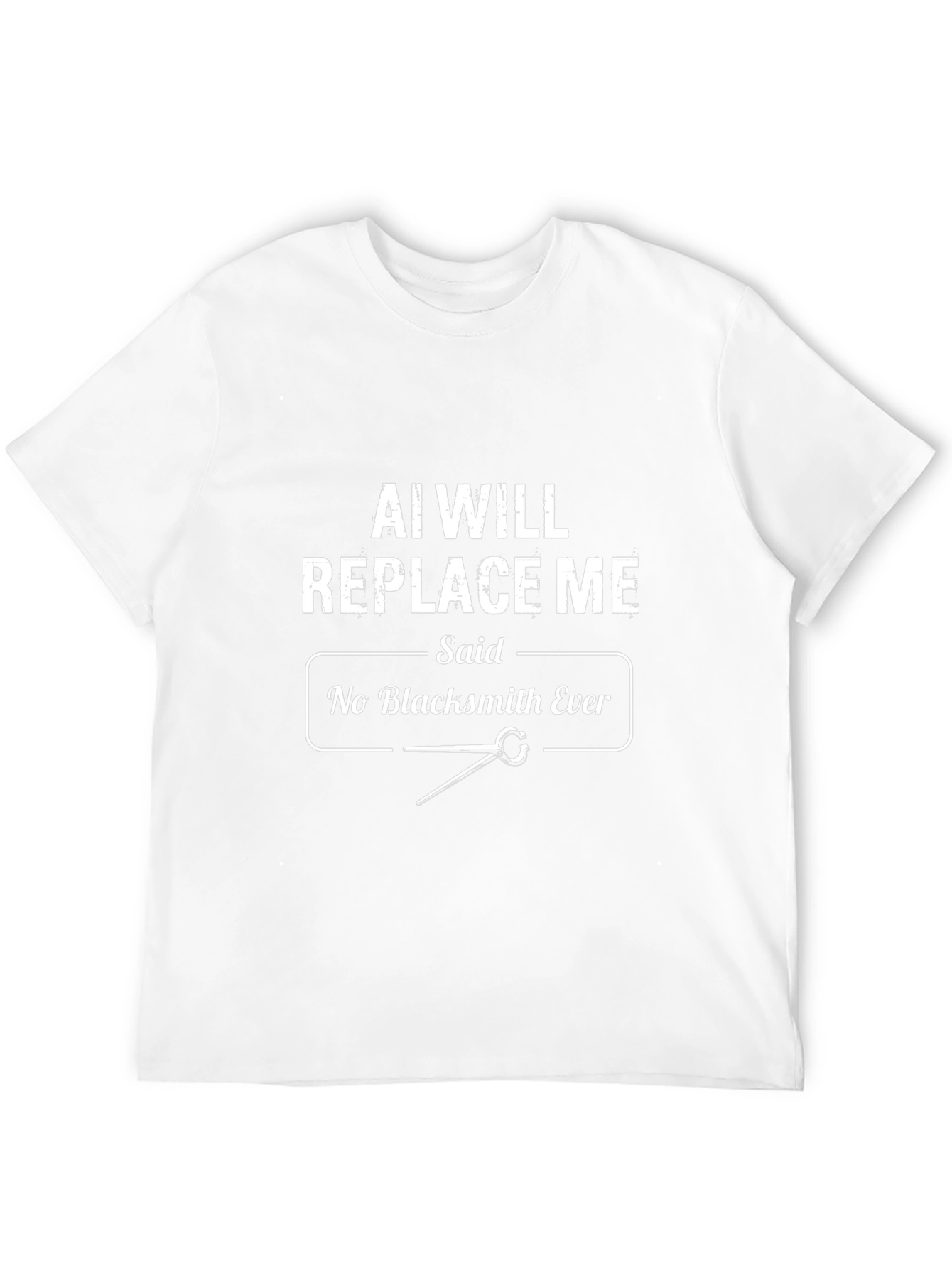 AI Will Replace Me Black T-Shirt