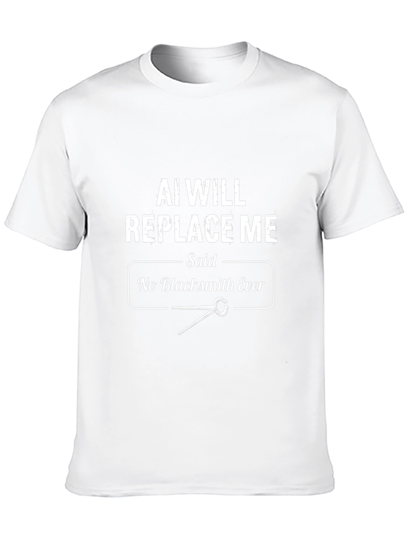 AI Will Replace Me Black T-Shirt
