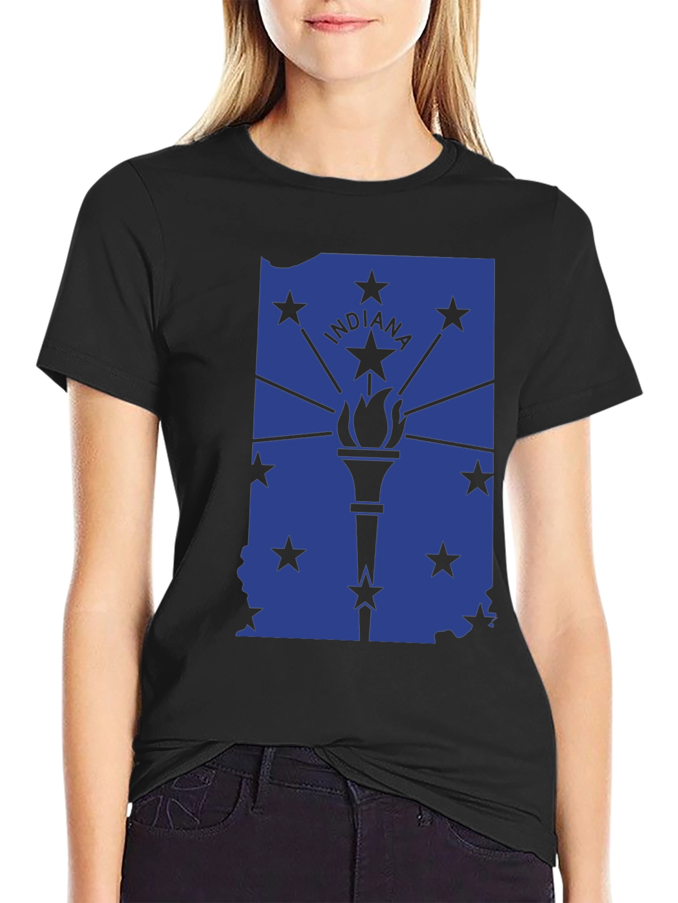 Indiana State Flag Graphic T-Shirt