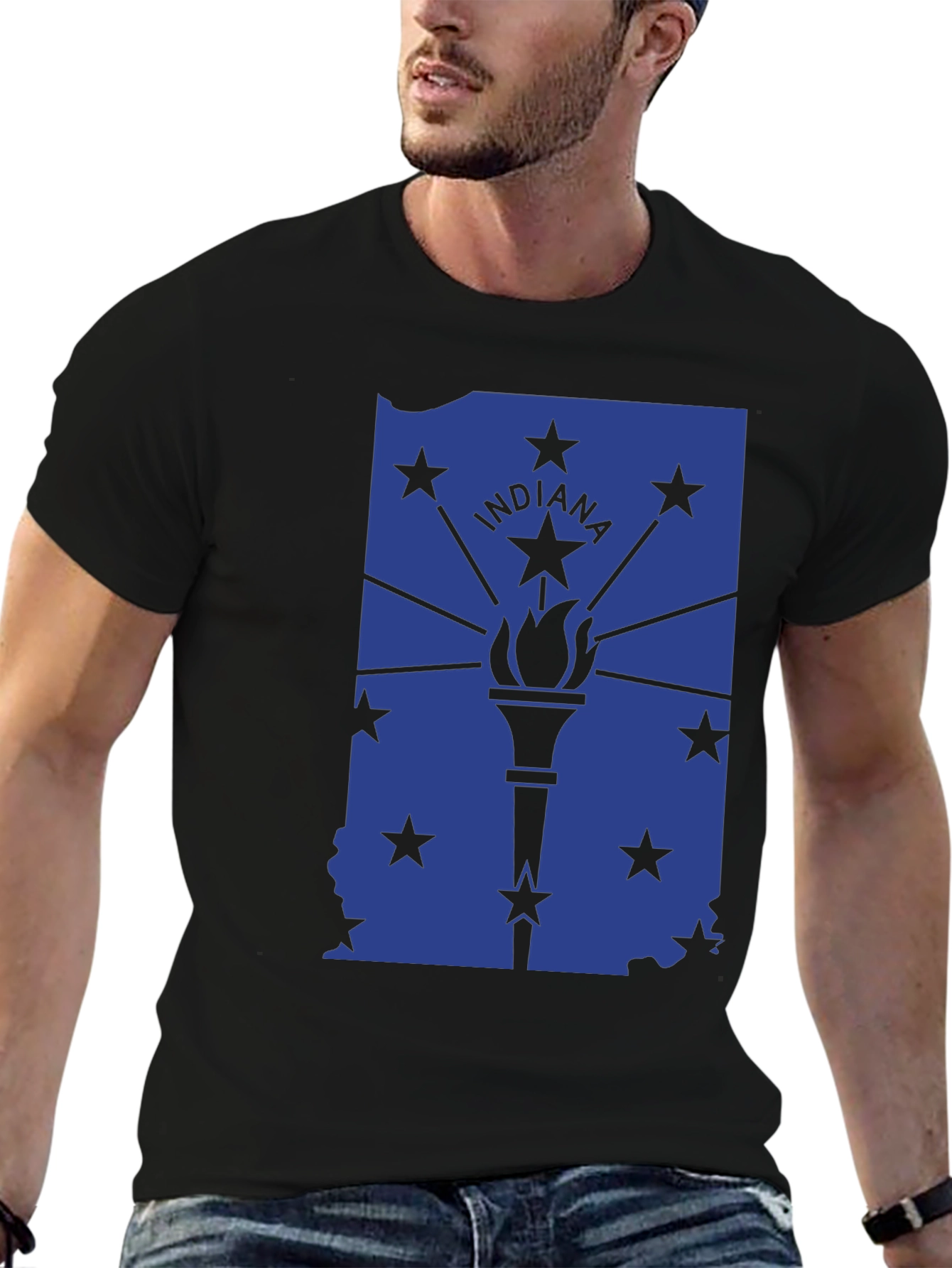 Indiana State Flag Graphic T-Shirt