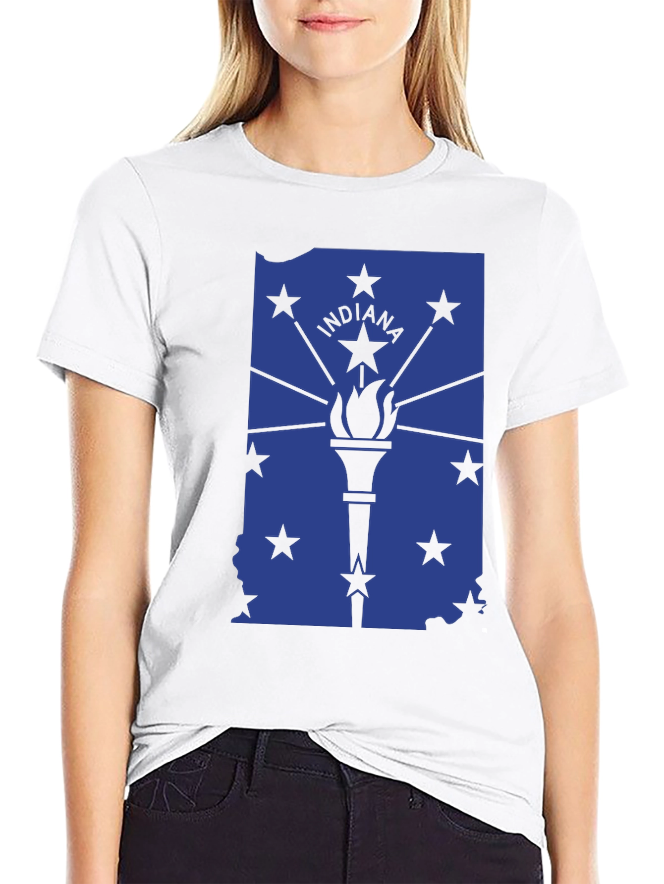 Indiana State Flag Graphic T-Shirt