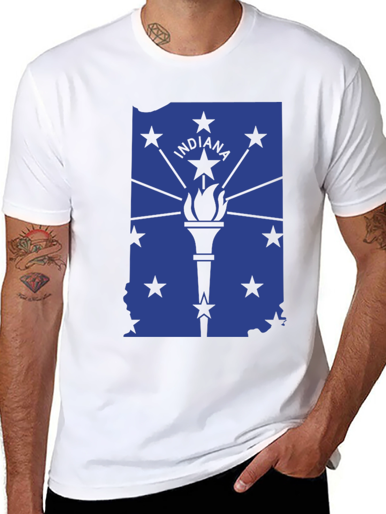 Indiana State Flag Graphic T-Shirt
