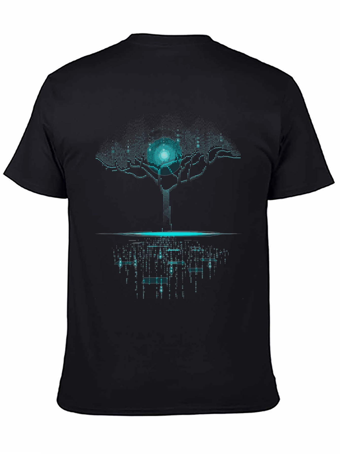 Cyber Tree Graphic Tee - Futuristic Style