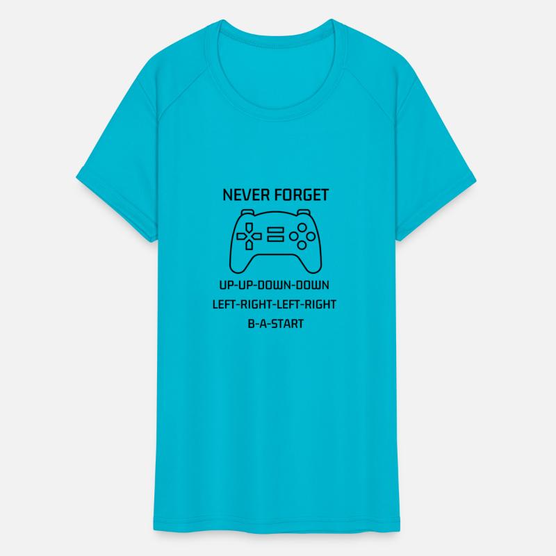 Never Forget Retro Nintendo Gamer Cheat Code Style